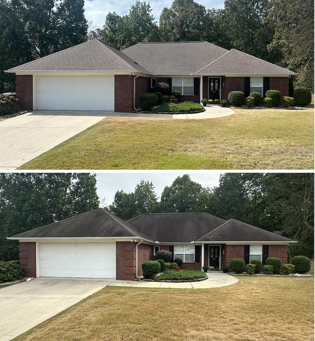 Roof cleaning in Guntersville, AL